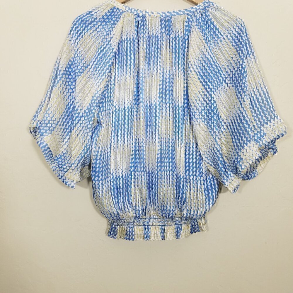 NWT Ramy Brook Printed‎ Elise Top Daffodil Combo Size M Blouse - Picture 7 of 9